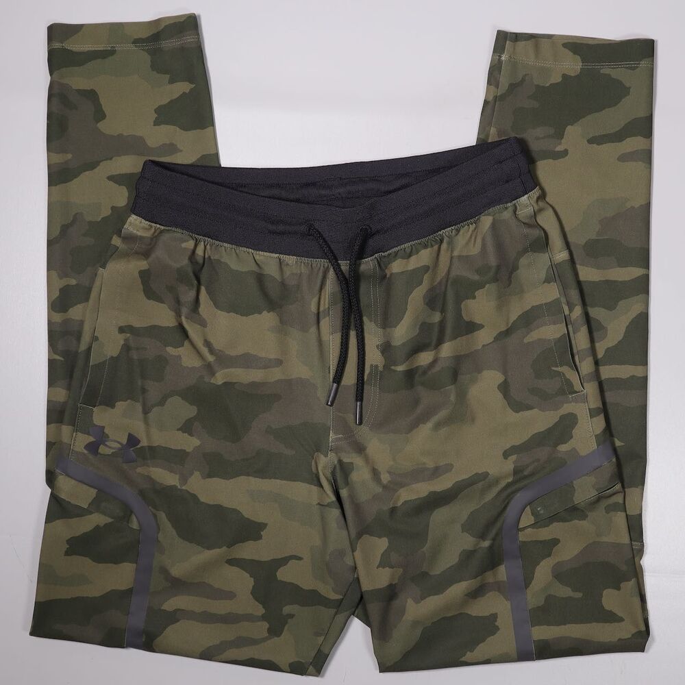 Under Armour Sportstyle Elite Cargo Jogger Pants Camo Fitted Mens Medium x 32